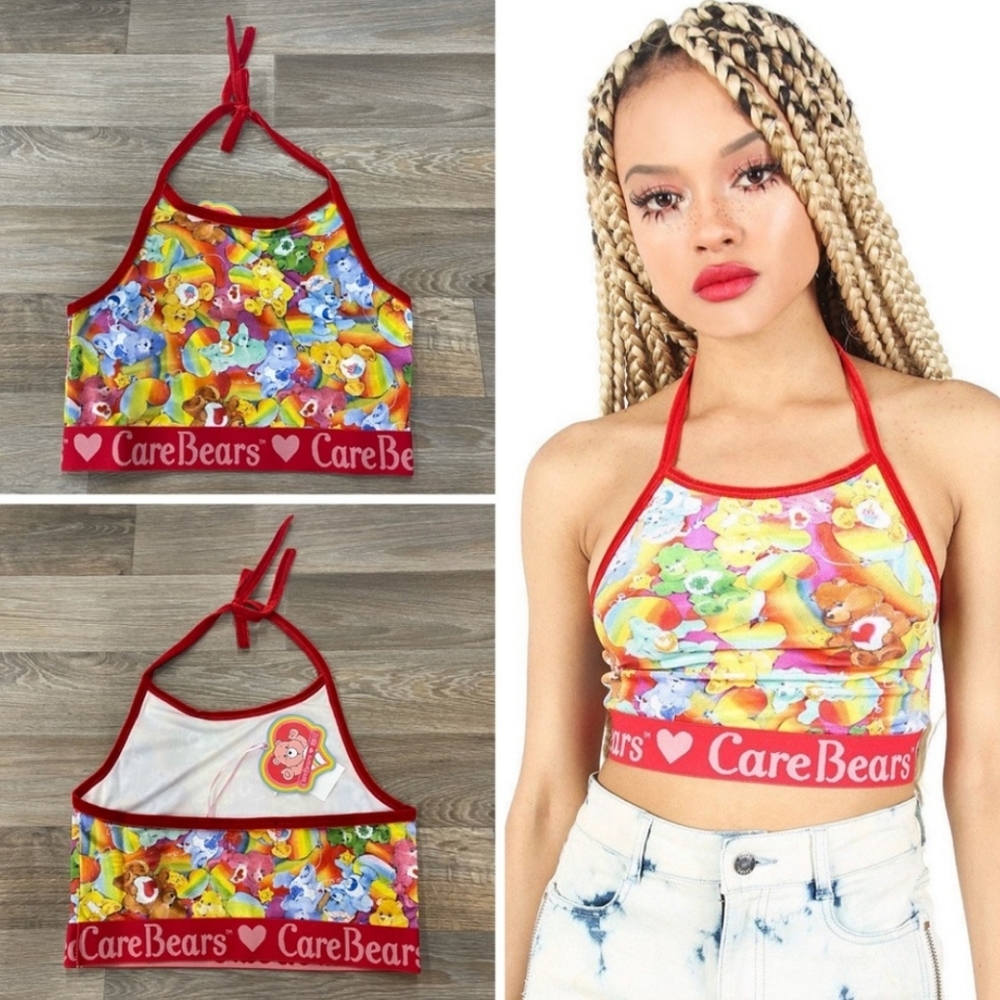🌈 IF Lots A Rainbows Care Bear Halter Tank 🌈